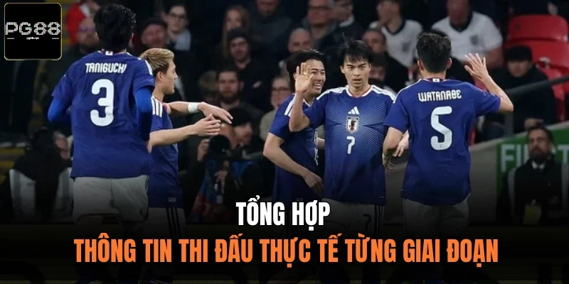 Tổng hợp thông tin thi đấu thực tế từng giai đoạn